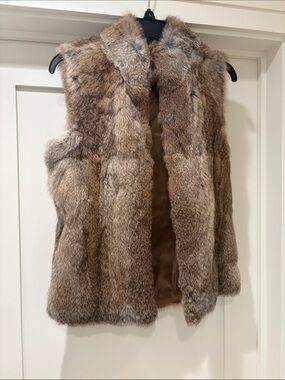 Michael Kors Brown Faux Fur-Lined Jacket